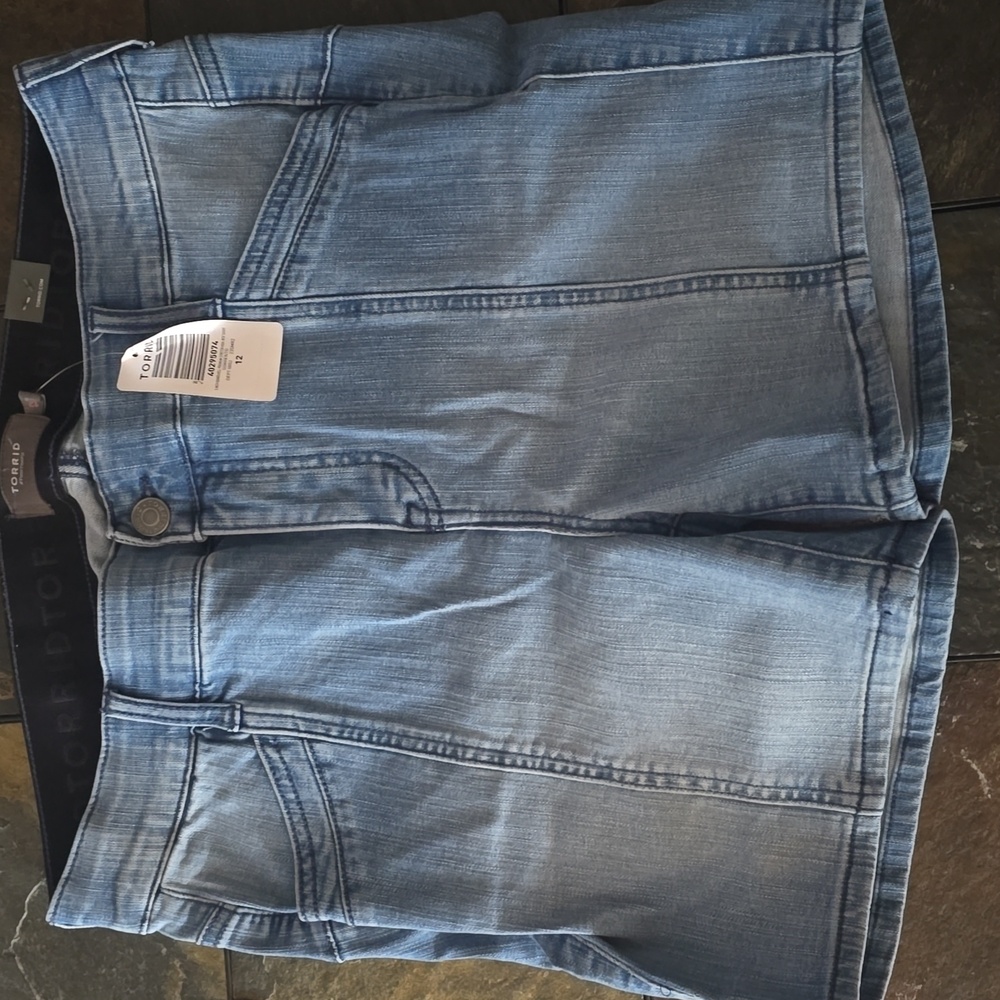 Torrid Medium Wash Denim Shorts